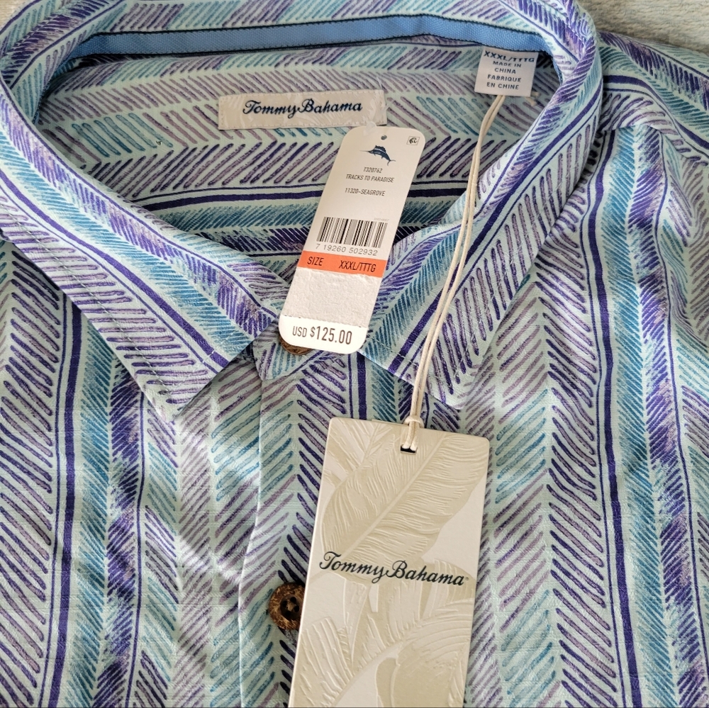 Tommy Bahama Short Sleeve Hawaiian Shirt, 3XL